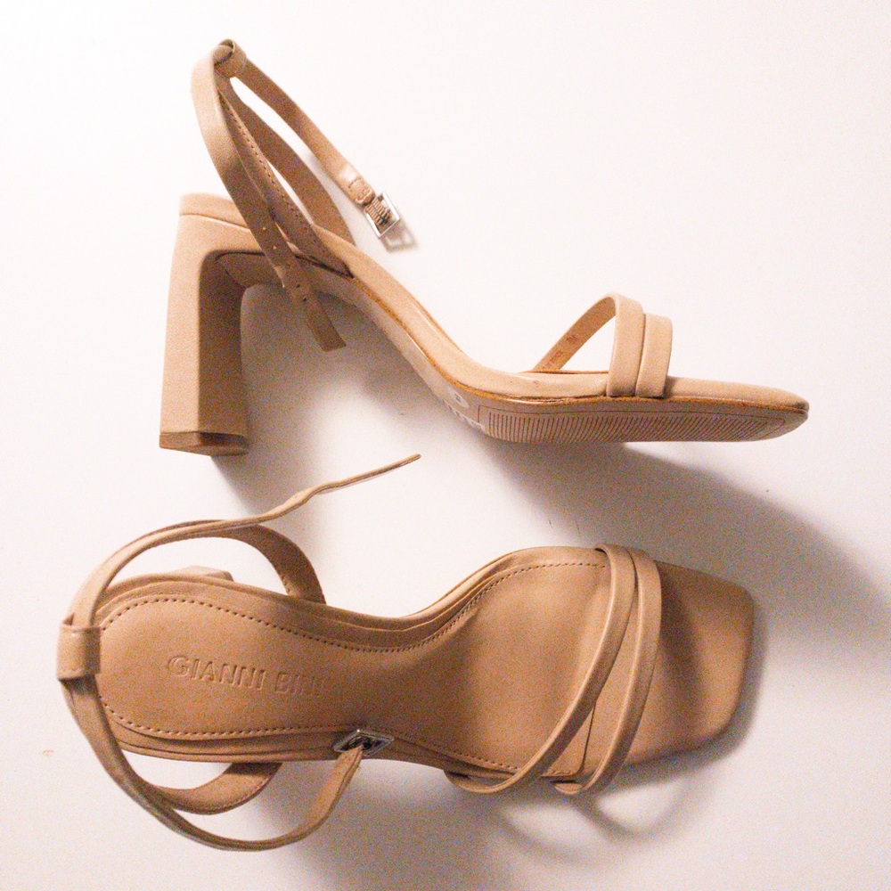Gianni Bini Tan Leather Heels